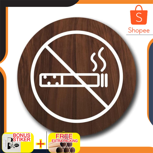 

no smoking area sign - papan tanda dilarang merokok - SSRP05 Keren