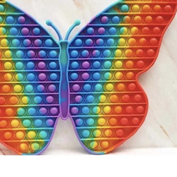 ➨ Pop It Fidget Toy Rainbow Mainan anak super jumbo kupu kupu ♫