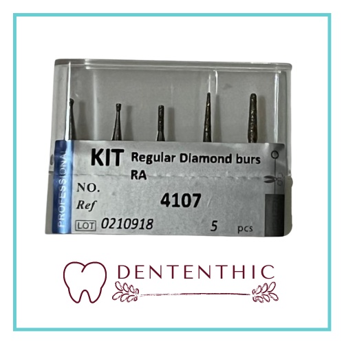 5 pcs Dental bur diamond low speed / Bur diamond gigi / Bur Preparasi Gigi