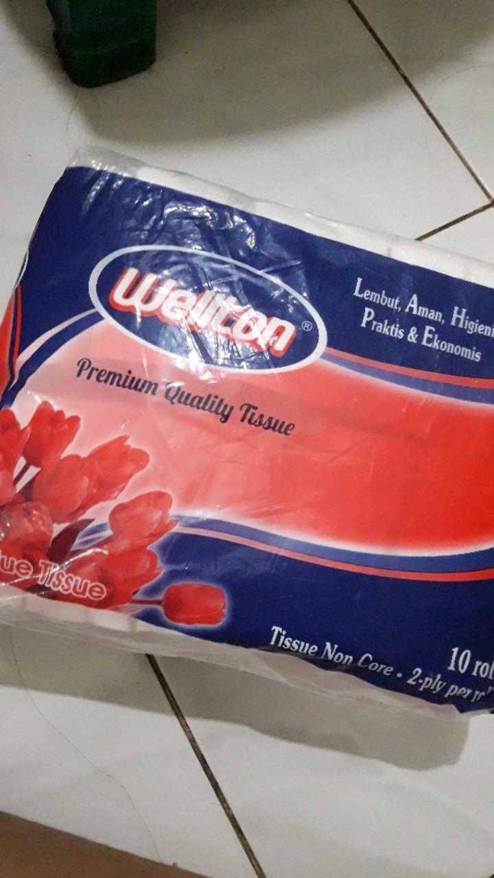 Tissue Coreless Welton - Tissue Gulung - Tissue Roll -10 Roll