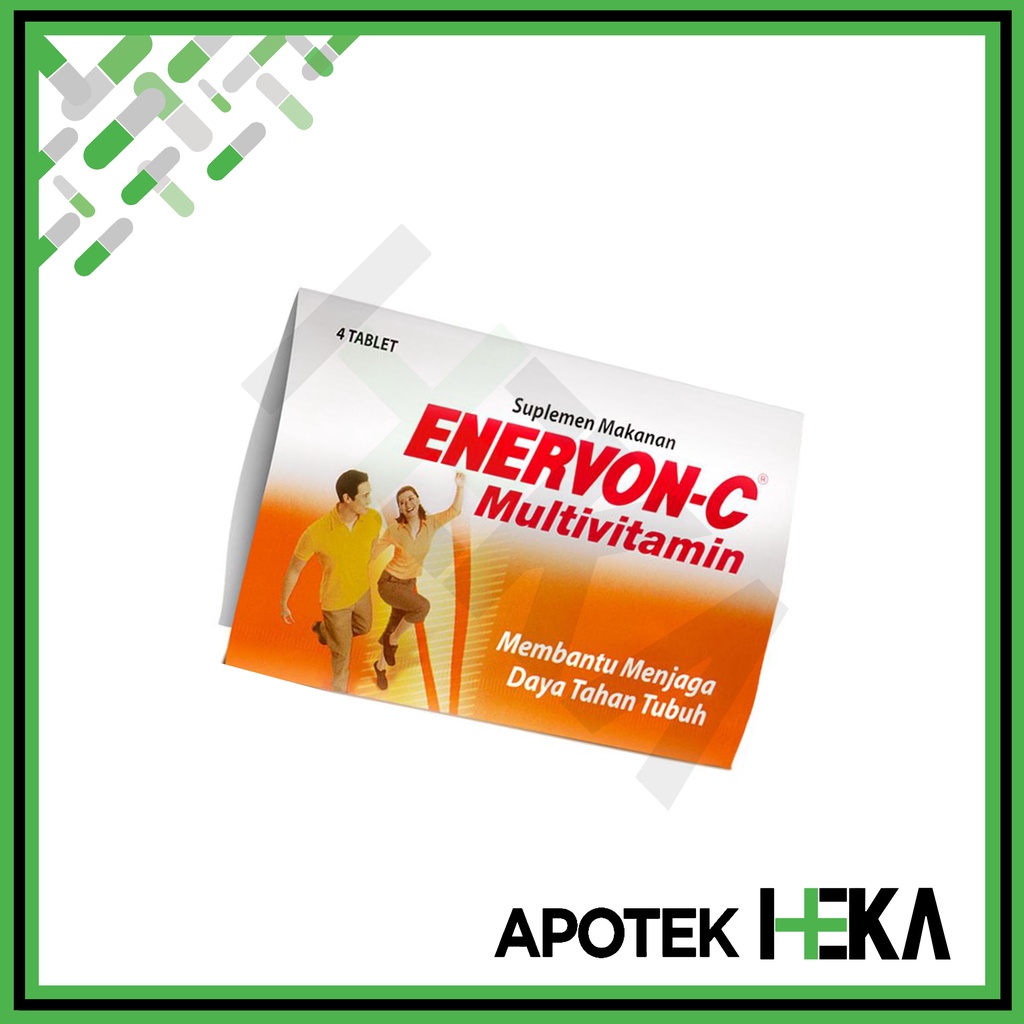 Enervon-C Multivitamin Strip Isi 4 Tablet Suplemen Daya Tahan Imun (SEMARANG)