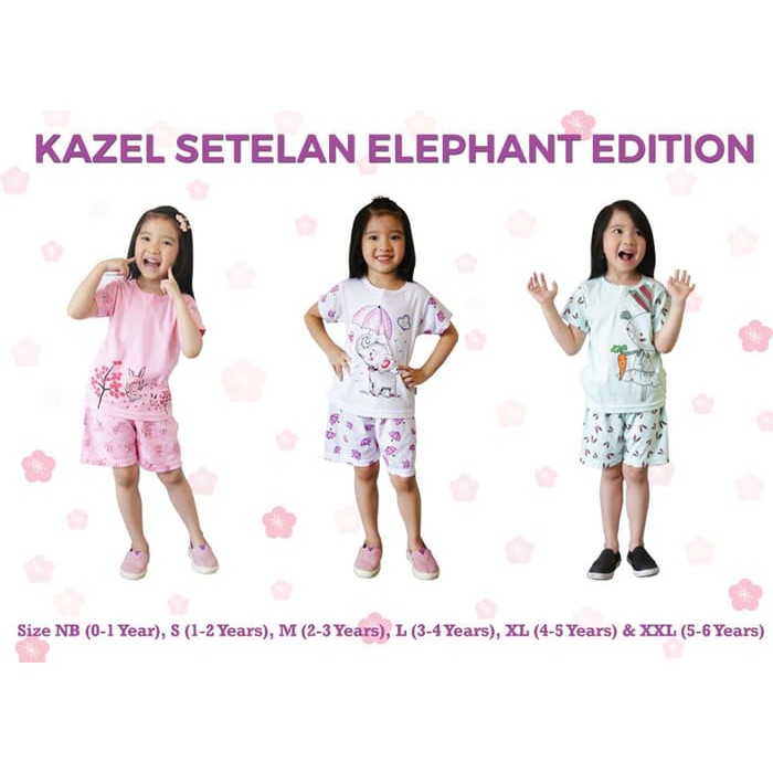 Kazel - Setelan Pendek ELEPHANT SERIES
