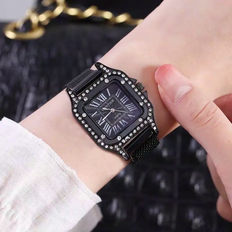 (Grosir)Jam Tangan Wanita Casual Sergi Strap Magnet(Terima Cod)
