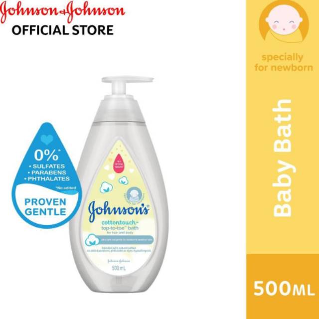 Johnsons Sabun Bayi Cottontouch / Top to Toe / Milk Rice Baby Bath 500ml 500 ml 200ml