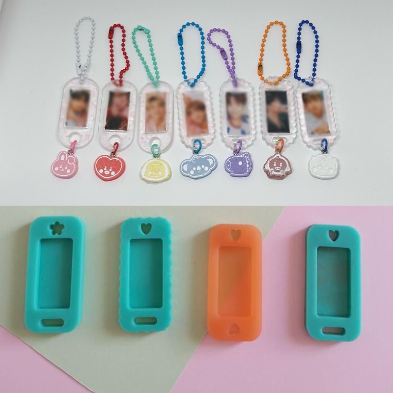 Siy Cetakan Label Tag Kristal Epoxy Bahan Silikon Untuk Gantungan Kunci