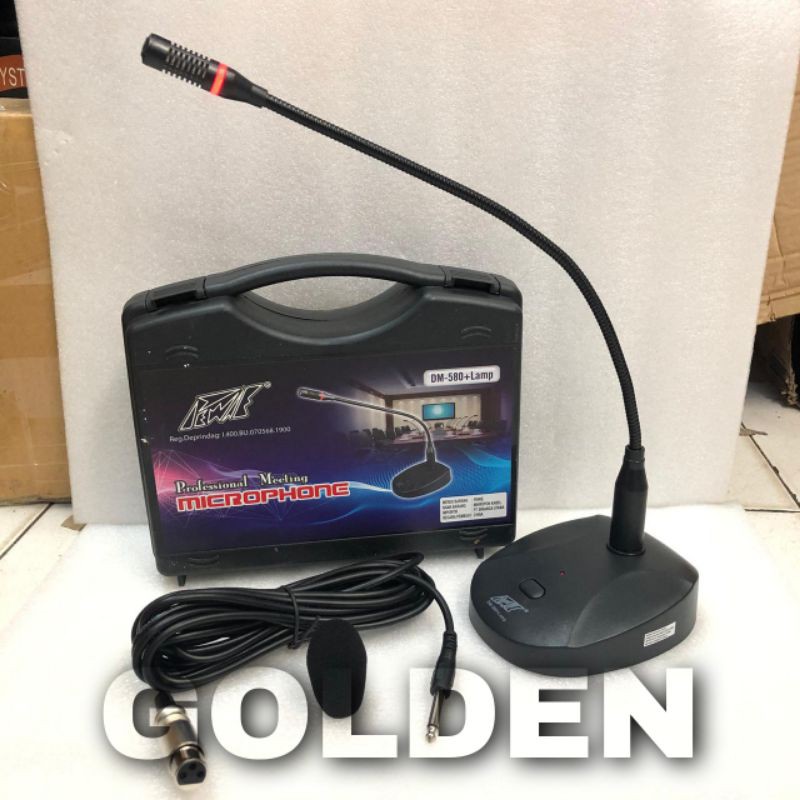 Mic Kabel Podium Pewie DM 580 + Lamp Original Mic Meja