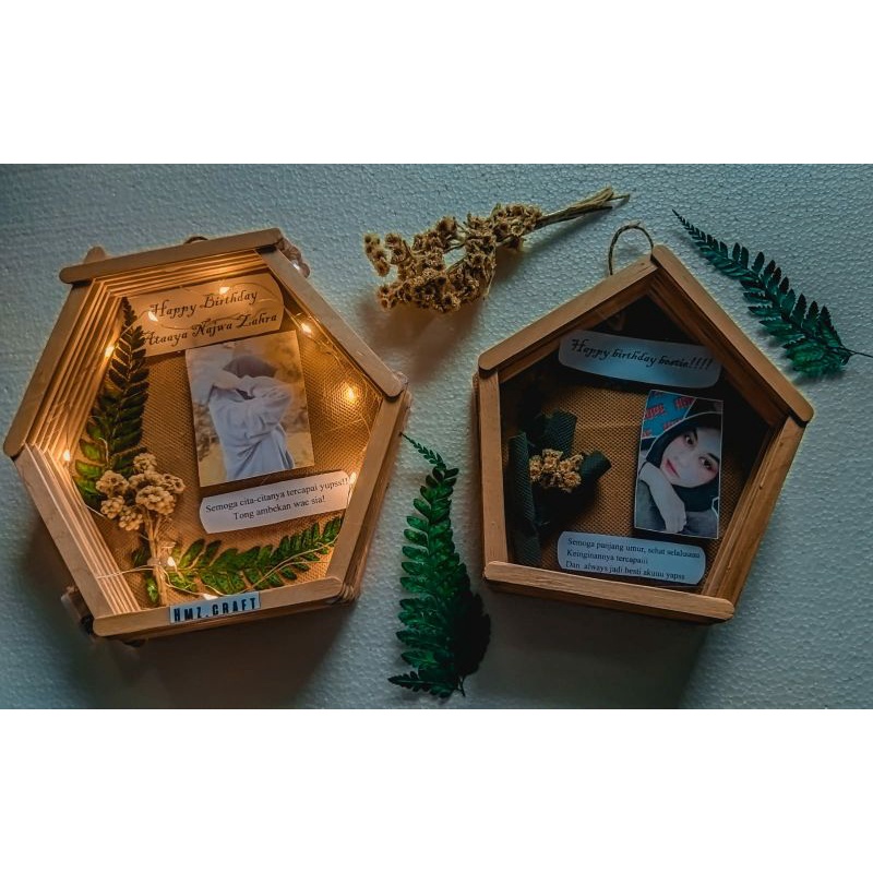 Hmz.craft-Hexa_Stik_frame-Kadoulangtahun,wedding,graduation/wisuda,dll.