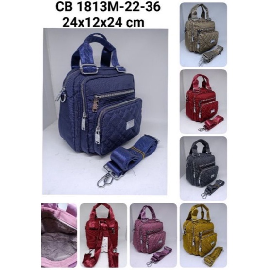 Tas parasut CHIBAO 3in1 1813 BORDIR JINJING/SELEMPANG/RANSEl