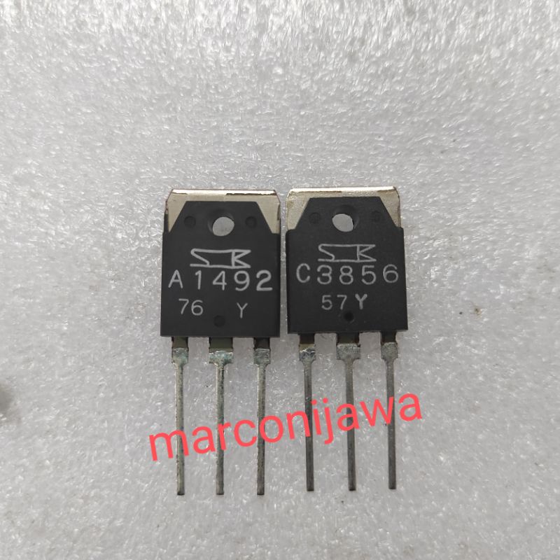 C3856 A1492 transistor satu set/sepasang
