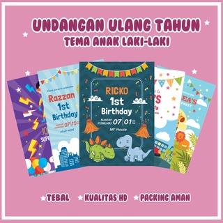 Jual Undangan Ulang Tahun Anak Custom / Birthday Card Invitation Tema ...