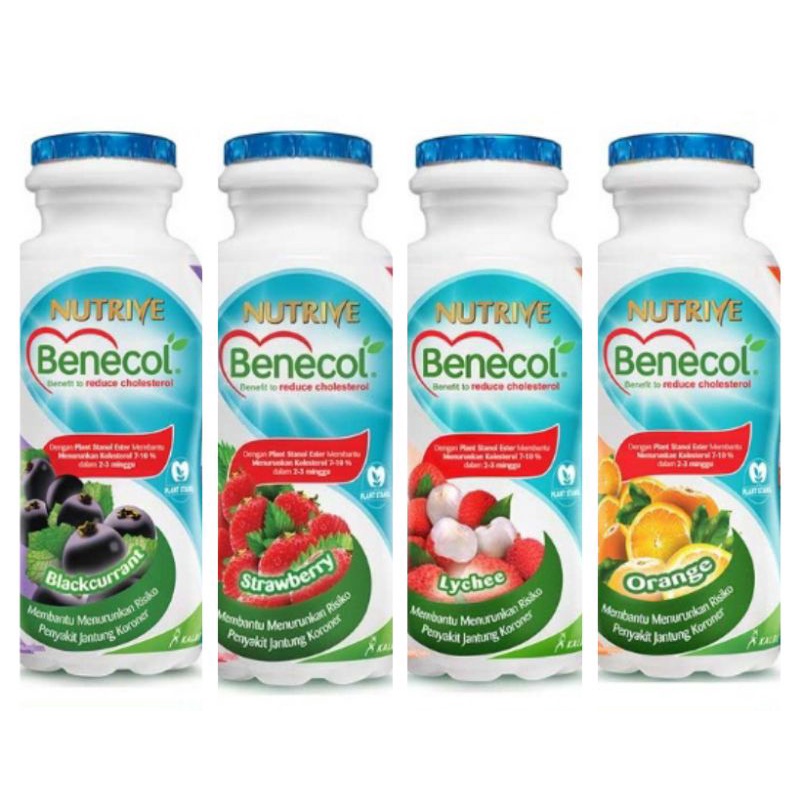 

Nutrive Minuman Benecol Strawberry Blackcurrant Lychee Orange Kolesterol 100 ml