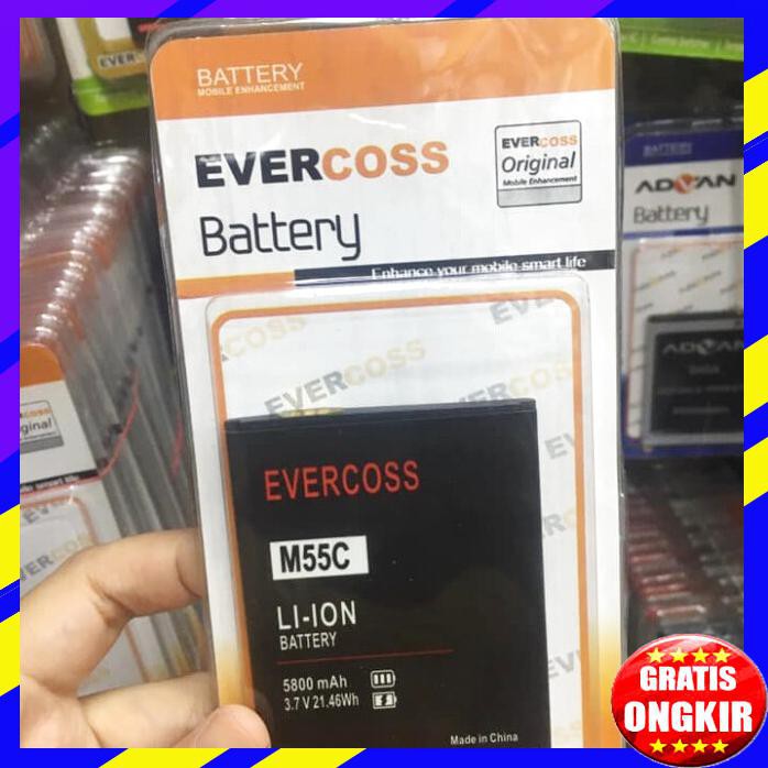 ACC HP BATERAI EVERCOSS M55C 5800MAH DOUBLE POWER EVERCOSS