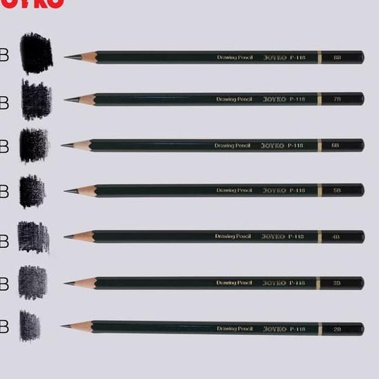 

TERLARIS BRANDS FESTIVAL Drawing Sketch Pencil Joyko / Pensil gambar sketsa P-118-14 P 118 14 isi 14 pcs Joyko [lv -206]