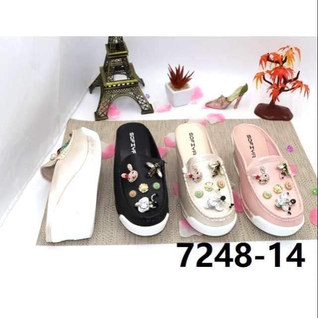  Sandal  wedges import sofiya  7248 14 Shopee Indonesia