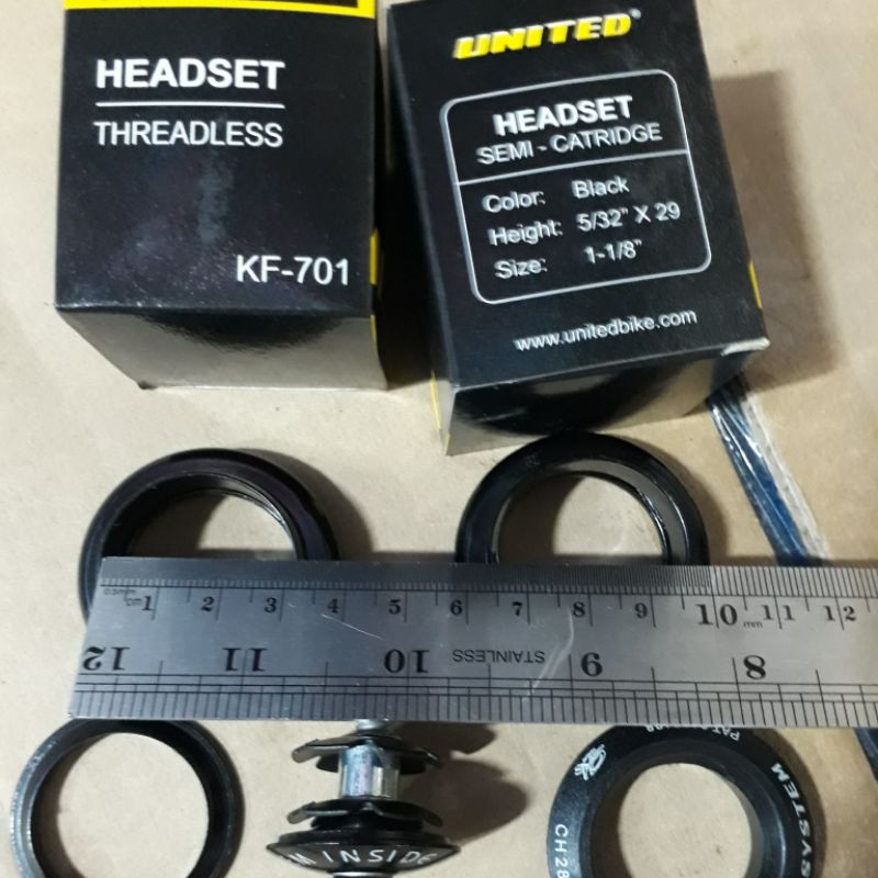 Headset Panci/Head Set Sepeda Oversize/Kom Fork United Oversize Semi Catridge 28.6mm