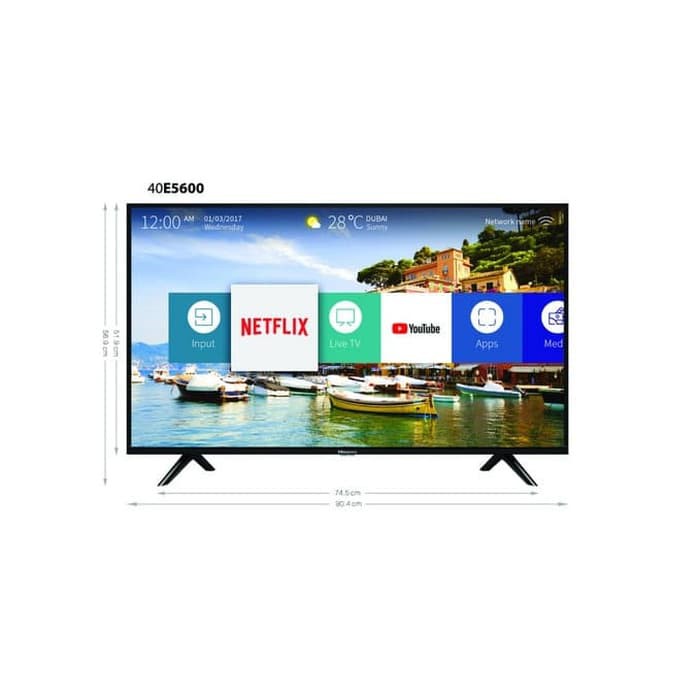 HISENSE LED SMART TV 49E5600EA SELAIN GOJEK ATAU GRAB