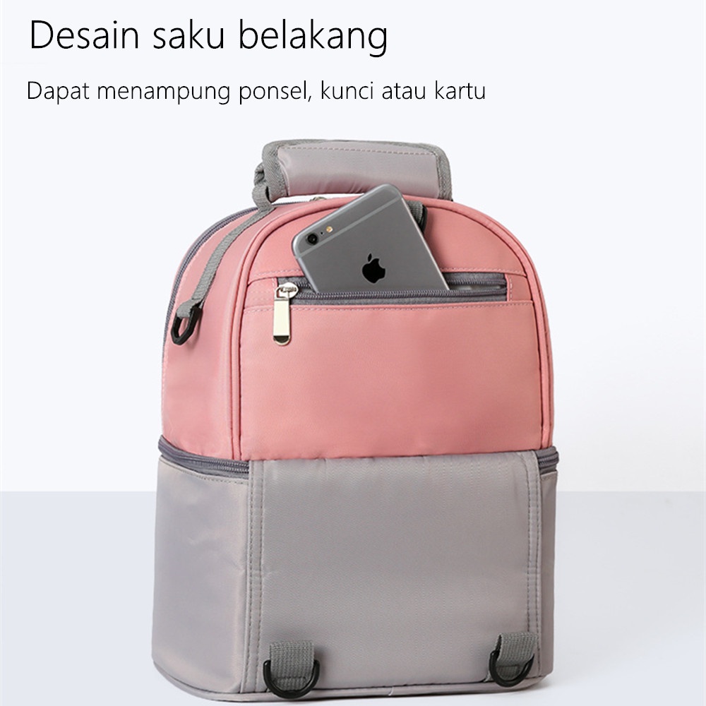 Aikoky cooler bag asi /tas susu bayi ransel multifungsi tas bayi besar