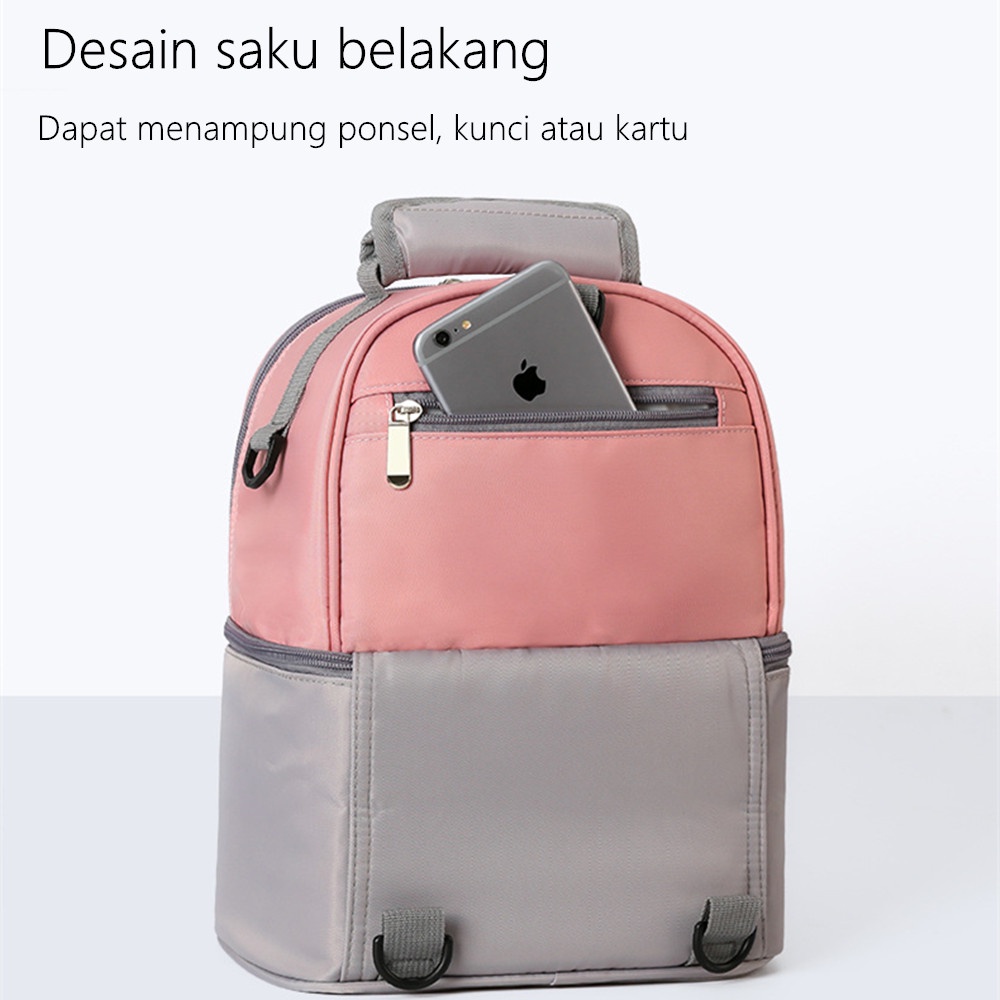 Lakhu tas susu bayi ransel tas bayi multifungsi  tas asi cooler bag