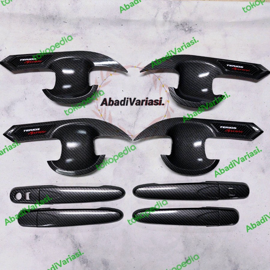 Paket Outer &amp; Handle Full Carbon Mobil All New Terios 2018-2022 Smartkey