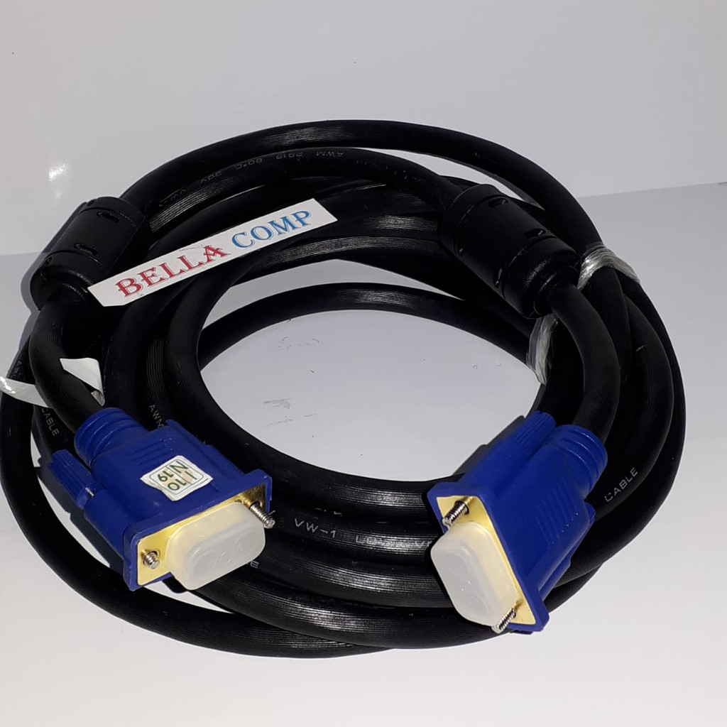 Kabel VGA To VGA L Kabel VGA Male To Male 5 Meter NYK/NYK Kabel VGA Male To Male 5M - Kabel VGA 5m