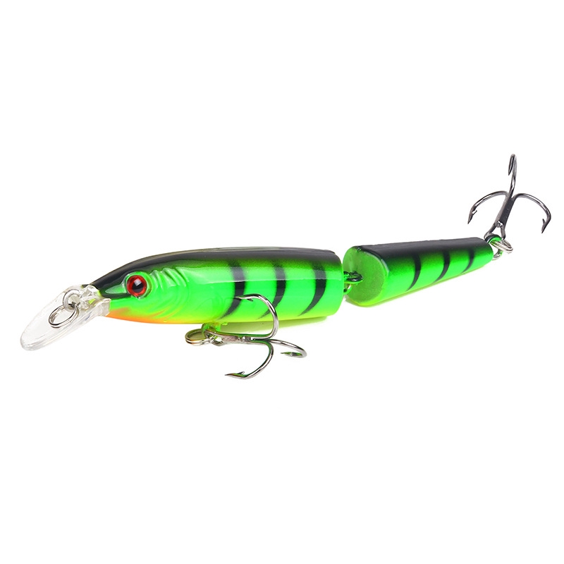 Minnow Lure Alat Pancing Murah relix nusantara Umpan Pancing Buatan 10cm/7.5g Umpan Pancing Umpan Ikan Alat Pancing 2-Segment Umpan Mancing Umpan Mancing Kail Pancing Plastic Bait CrankSet CrankBait