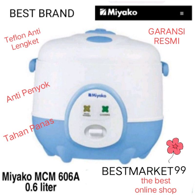 MAGIC COM MIYAKO MCM 606 A/B RICE COOKER 0,6 lLITER