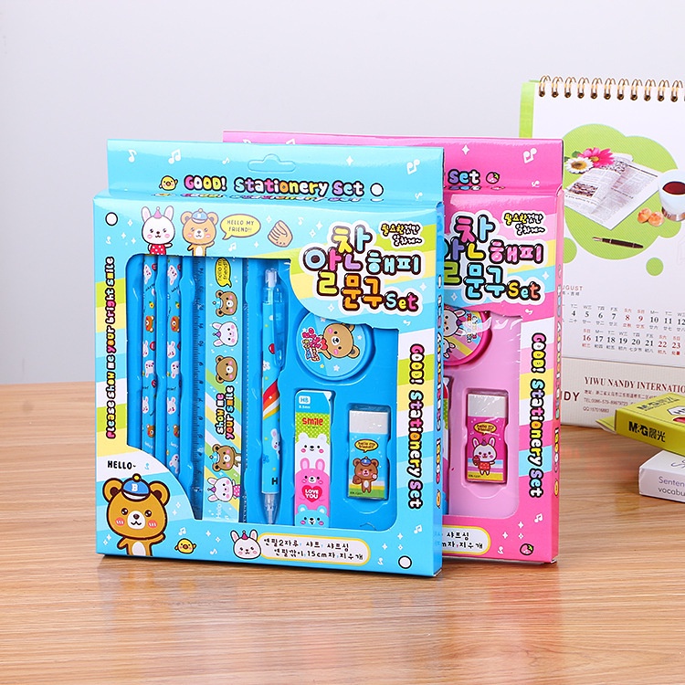 Pensil Set Lengkap Alat Tulis Anak 10 in 1 set Alat Tulis Anak Sekolah/Pensil Set Lengkap Alat Tulis Anak/Pensil Set Lengkap Alat Tulis Anak L281