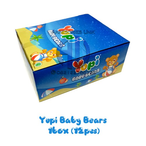 

Yupi Baby Bears Permen Box ( 8gram x 24 pcs ) permen jelly gummy