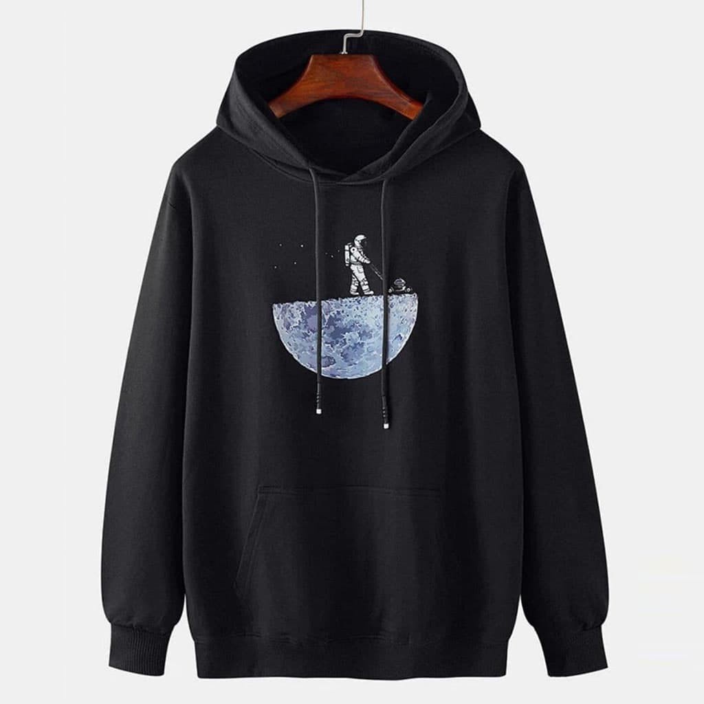 CLEAN ASTRONOUT HOODIE FLEECE UNISEX TEBAL MURAH TERBARU'