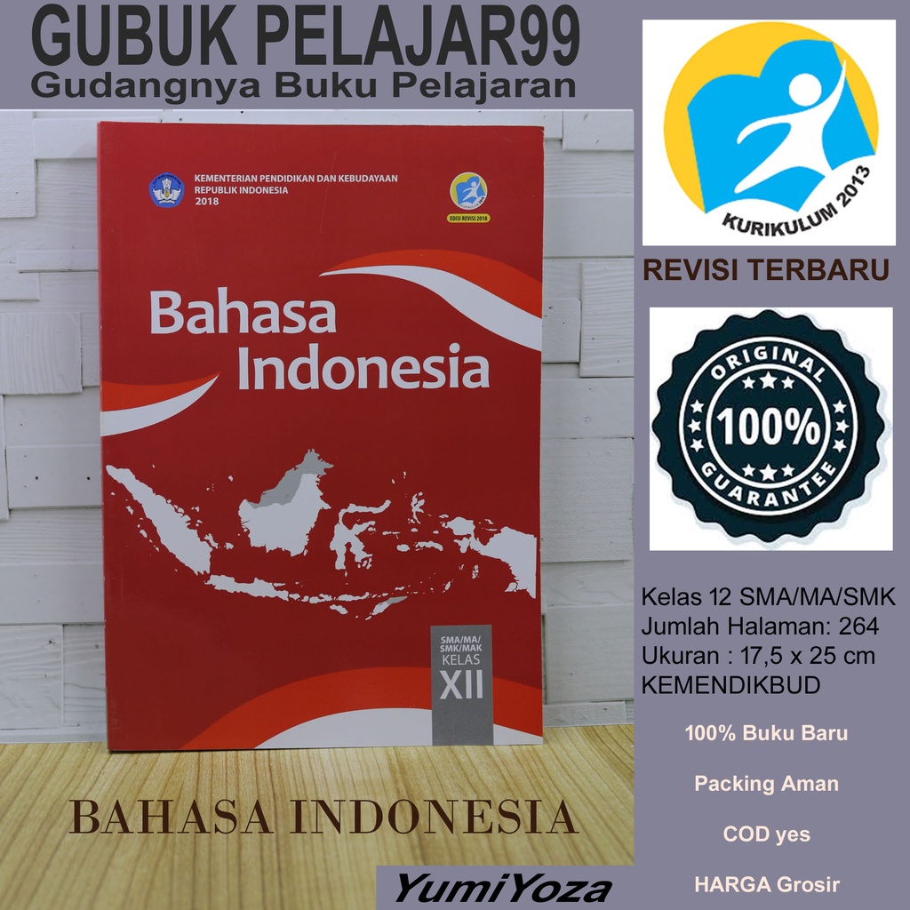 Jual Buku Siswa Bahasa Indonesia Kelas 12 SMA/MA/SMK KEMENDIKBUD K13 ...