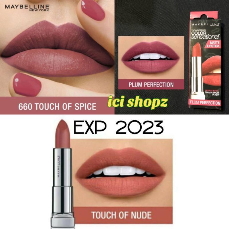 MAYBELLINE POWDER MATTES BY COLOR SENSATION MATTE LIPSTIK TOUCH OF NUDE