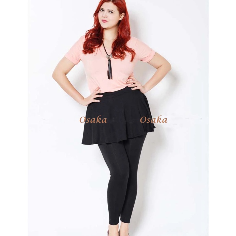 Celana legging Rok Lari Senam Bersepeda Renang Zumba Sport Olah Raga Wanita Bahan Spandex Halus Lejing Leging Olahraga Wanita Ukuran All size dan JUMBO BIG SIZE