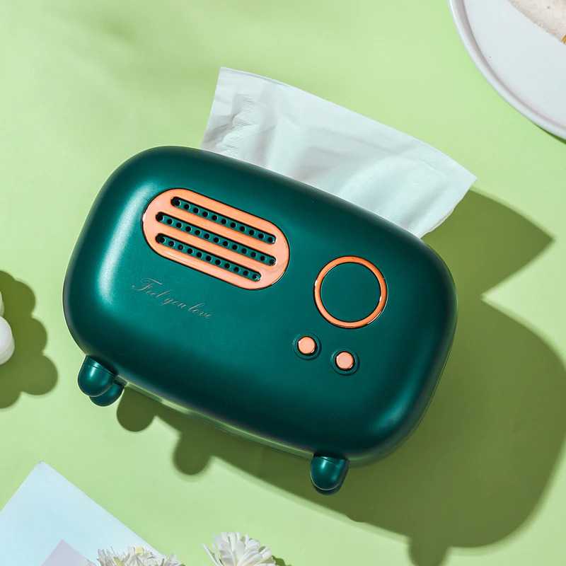 Kotak Tisu Model Retro Radio Tissue Box