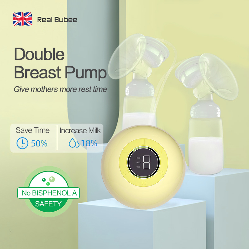 [Bayar Di Tempat] NEW Real Bubee 8029 Breast Pump Double Electric Breast Pump BPA Free