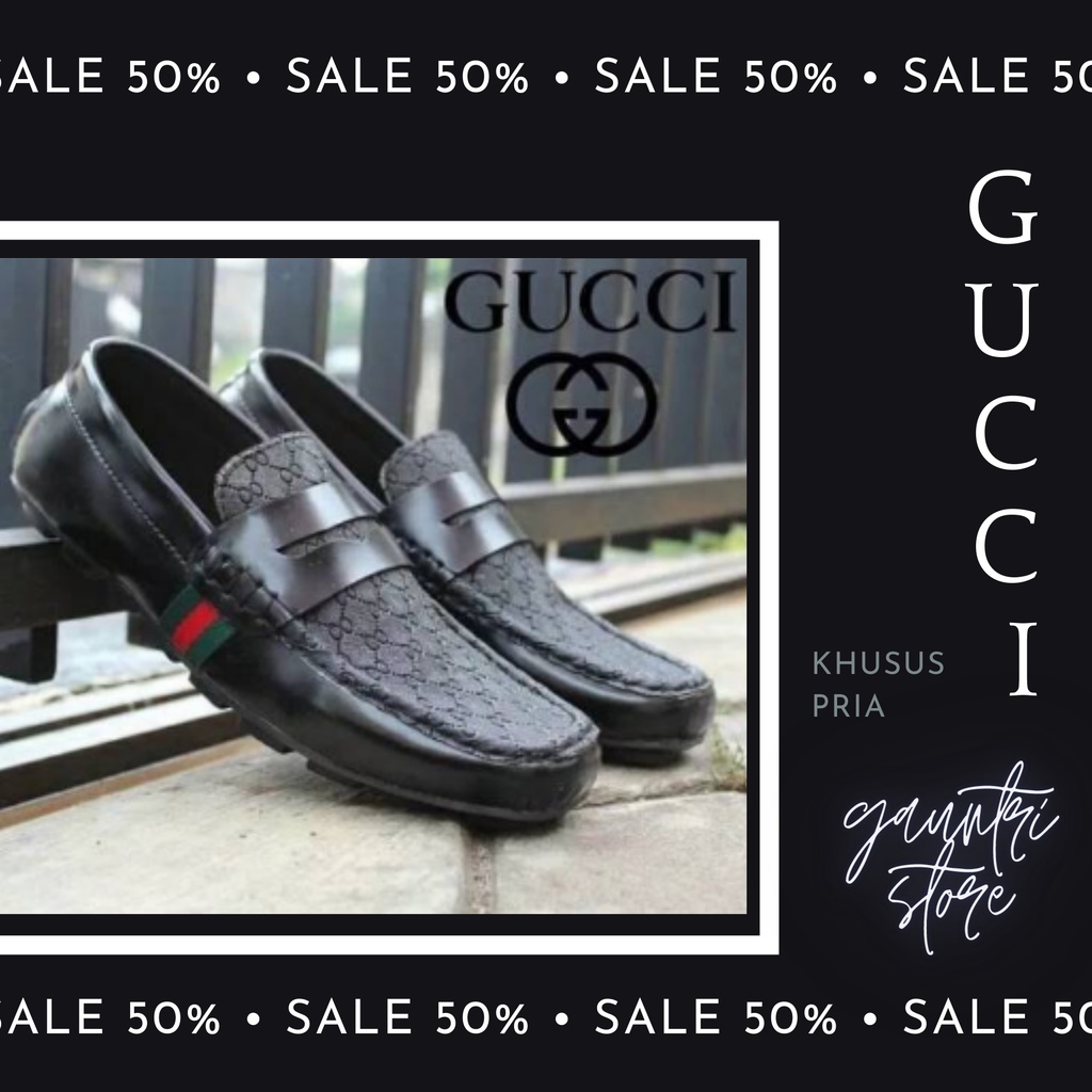 SEPATU SLIP ON PRIA SEPATU CASUAL PRIA KEREN GUCCI SEPATU SLOP PRIA SEPATU KERJA SANTAI PRIA COWOK