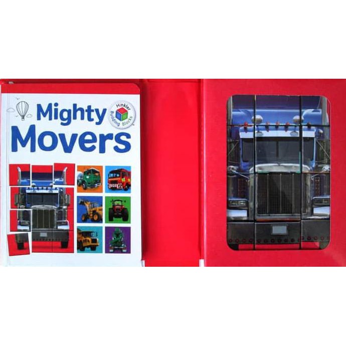 My First Puzzle Blocks Mighty Movers (Book & 12 Puzzle Blocks)