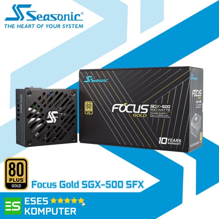PSU Seasonic Focus Gold SGX-500 SFX - 500W 80 Plus Gold - Full Modular