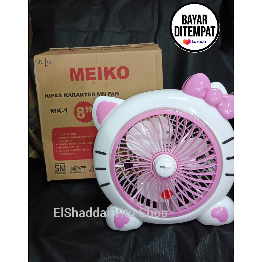 Kipas Angin Karakter Mini Fan Meiko 8 inch