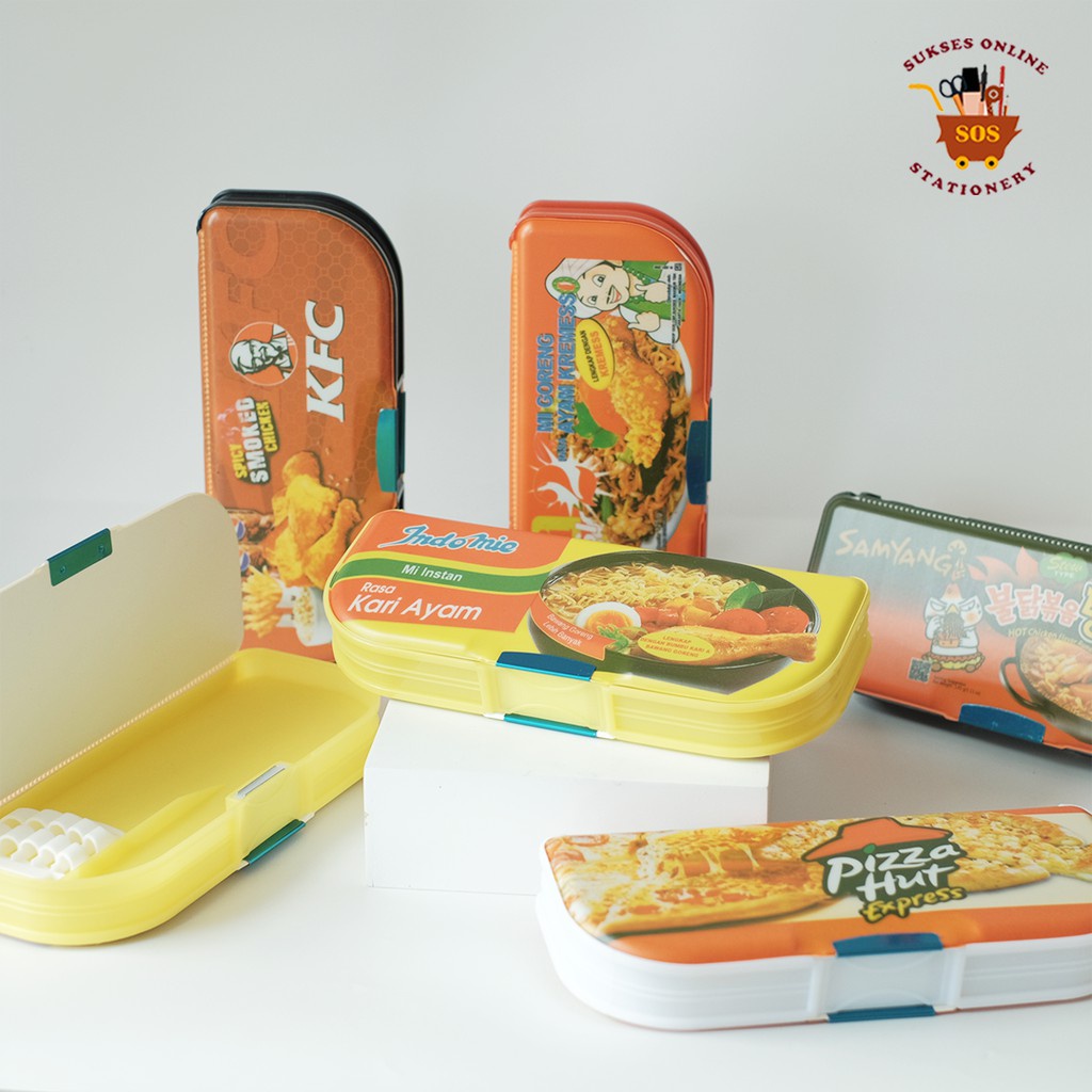 

MJ Kotak Pensil PY-1880/81 Motif Makanan / Tempat Pensil /Pencil Case