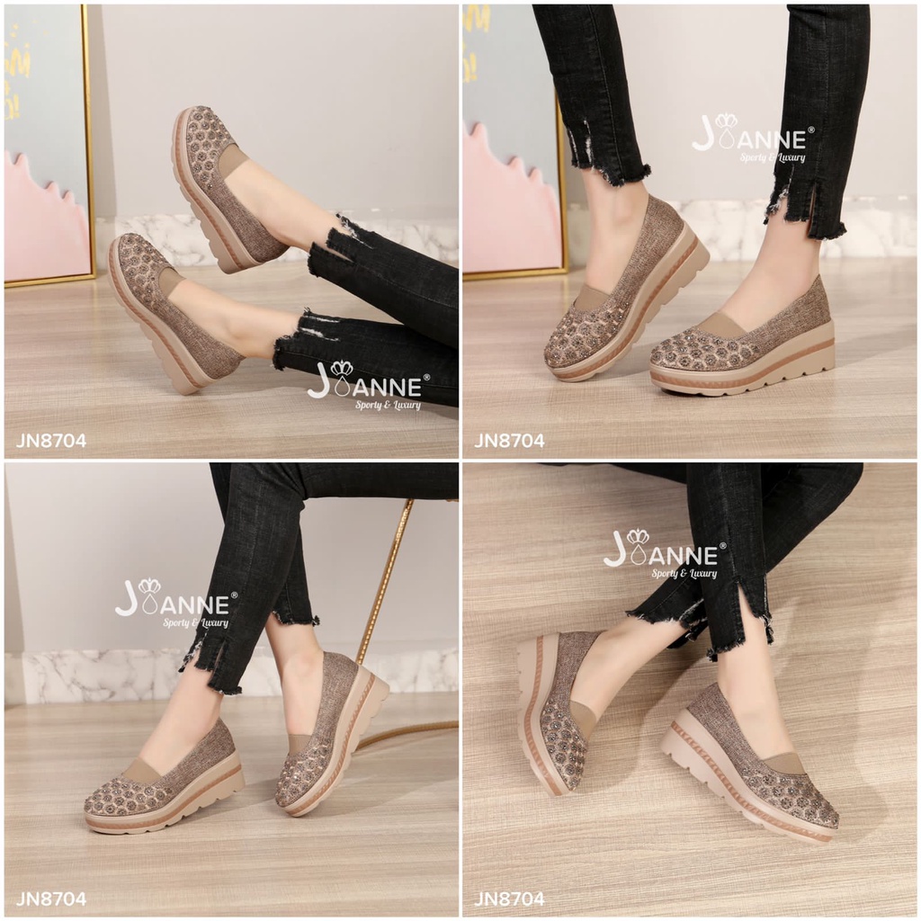 JOANNE Sepatu Wanita Wedges Shoes #JN8704 ORIGINAL