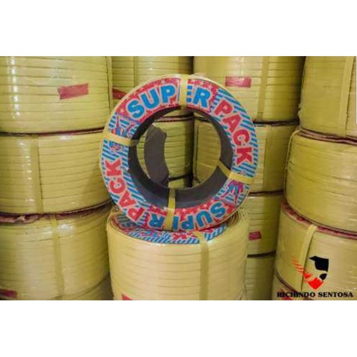 

Tali ikat dus straping band 15mm kuning 5/8" paking packing barang