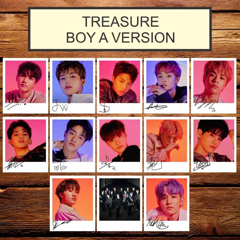 SIGNED KPOP POLAROID TREASURE THE FIRST STEP CHAPTER ONE BOY