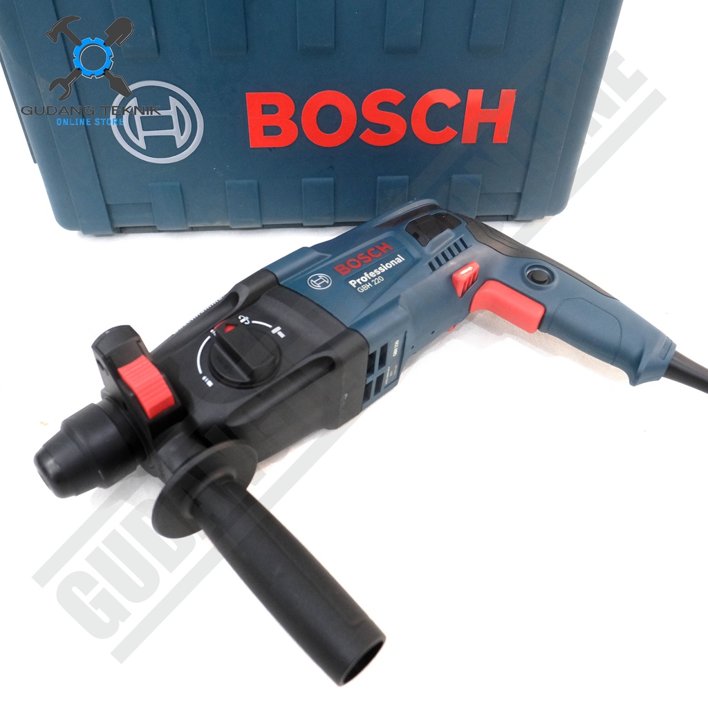 Rotary Hammer 22mm BOSCH GBH220 / Mesin Bor Bobok Beton SDS Plus GBH-220 GBH 220 BOSCH