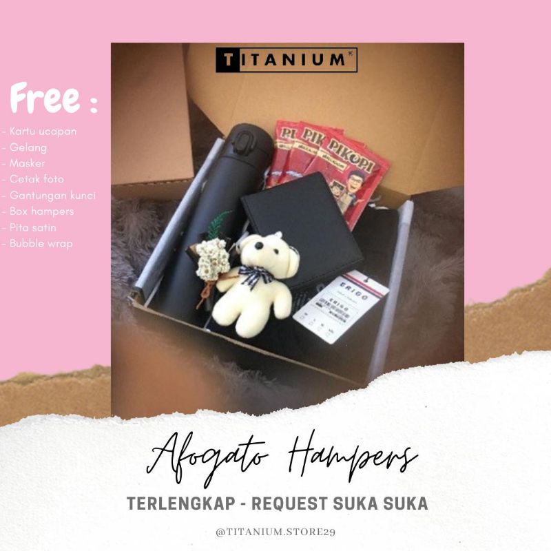 Jual Hampers Box Affogato Gift Box Kado Ultah Kado Pacar Hampers Custom