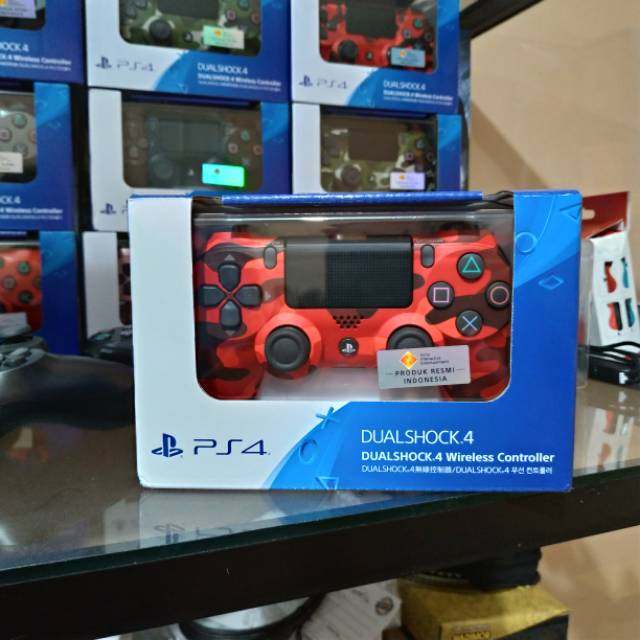 Stik PS4 Red Camo - Stick DS4 Red Camouflage Original