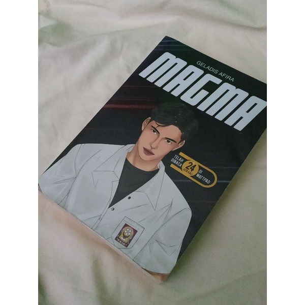 (booked) preloved novel wp magma - geladis afira (poscard + photocard + stiker) free gift