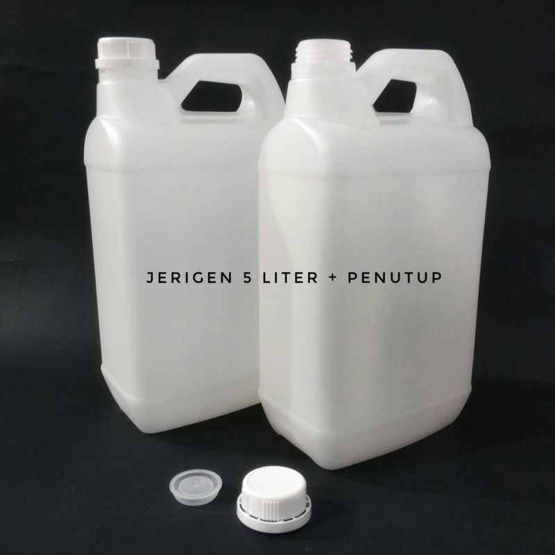JERIGEN 5 LITER BARU TEBAL + PENUTUP
