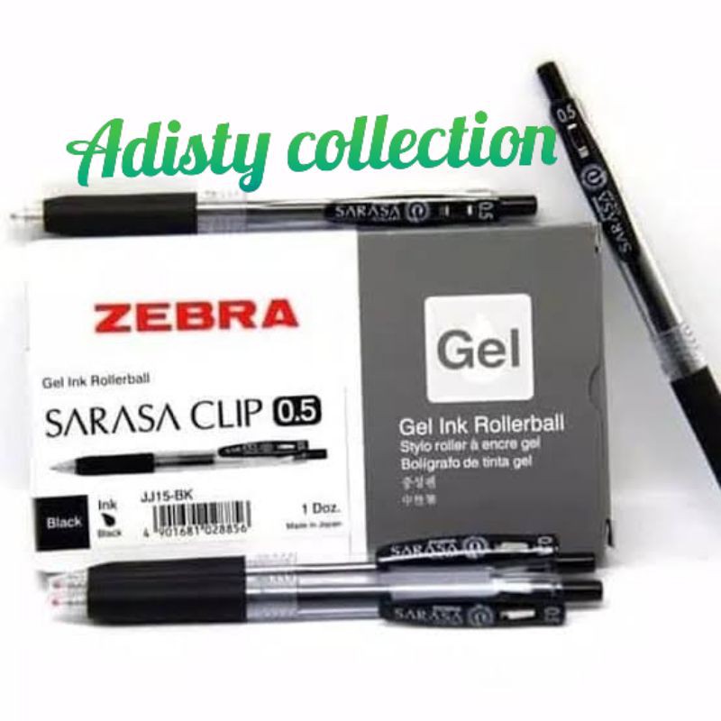 

Pulpen Gel Sarasa 0.5mm /Pack isi 12 pcs