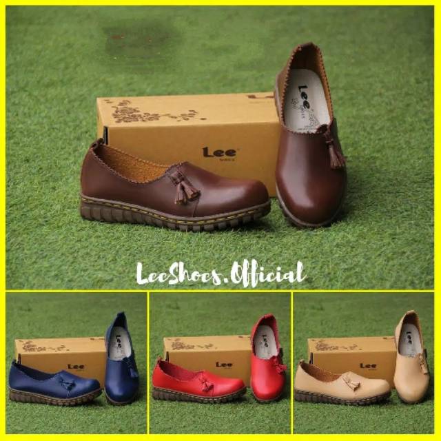 Sepatu Casual Flat Wanita Kulit Sapi Asli LeeShoes LN Series