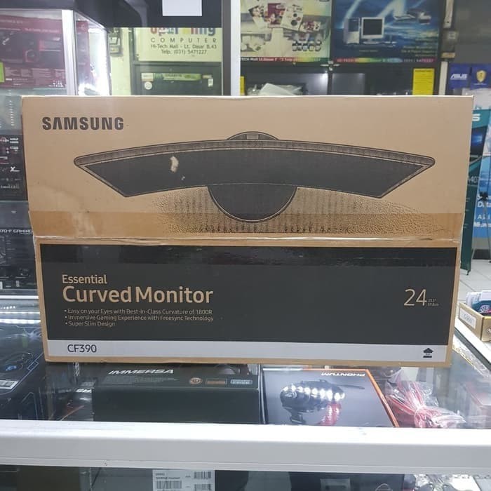 Monitor LED Samsung CF390 24in 24&quot; Curved FullHD